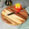 Excellent Houseware Akacijų Medienos Apvalus Pjaustymo ir Patiekimo Padas, 30 cm