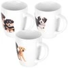 Eh Excellent Houseware Keramikinės puodeliai 220 ml, 3 vnt. su šuniuko motyvu