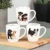 Eh Excellent Houseware Keramikinės puodeliai 220 ml, 3 vnt. su šuniuko motyvu