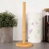 Excellent Houseware Bambuko medžio virtuvės popierinių rankšluosčių laikiklis 29,5 cm