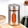Excellent Houseware Praktinė Prieskonių Dėžutė Stiklinė 100 ml - Prieskonių Barstytuvė - Stiklinė Talpa - Su Daugiasluoksniais Dozavimo Angomis