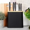 Excellent Houseware Kokybiškas peilių laikiklis su 7 slotais, juodas