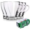 Excellent Houseware Stiklinės kavos ir arbatai 280 ml 4 vnt.