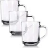 Excellent Houseware Praktinės stiklinės gėrimams su rankena, 230 ml, 3 vnt.