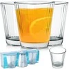 Excellent Houseware Stiklinės 220 ml 3 vnt. - Klasikinės, skaidrus stiklas