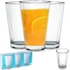 Excellent Houseware Tvirtos stiklinės 270 ml 3 vnt.