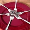 Eh Excellent Houseware Plieninės desertinės šakutės 6 vnt. - Naudojamos, lengvai valomos