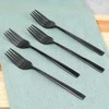 Eh Excellent Houseware Desertinė šakutė 4 vnt. - Juoda nerūdijančio plieno rinkinys