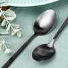 Pakabinamas šviestuvas Eh Excellent Houseware Theelepels Edelstaal Zwart 4 stuks - Theelepeltjes - Koffielepel - Theelepel - Lepels Set - Dinerlepels - Dessertlepels