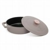 Berlinger Haus Ketaus puodas su dangčiu 26 cm Taupe Collection BH 6527