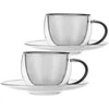 Orion Espresso puodeliai su lėkštutėmis, 90 ml, 2 vnt., dvigubos sienelės