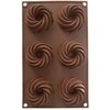 Aptel Silikoninė keksiukų forma 28×17×3 cm ruda