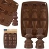 Orion Silikoninė kepimo forma kiškiams 22x18 cm ruda