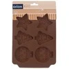 Orion Silikoninė sausainių forma Kalėdų motyvais ruda 23x17x1.5 cm