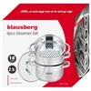 Puodas Plieninis garintuvas, 4 vnt. rinkinys, 18 cm skersmuo, Klausberg