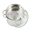 King Hoff Puodas do gotowania na parze, stal komplektas 3 elementy śr.18cm 2,5l kinghoff