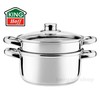 King Hoff Puodas do gotowania na parze, stal komplektas 3 elementy śr.18cm 2,5l kinghoff