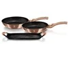GRANITINIŲ KETUČIŲ RINKINYS + KIRTINĖ BERLINGER HAUS METALLIC LINE ROSE GOLD BH-1669