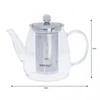 King Hoff Zaparzacz Stiklinis infuzeris su sieteliu, 0,60 l Kinghoff