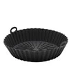 Silikoninis įdėklas oro keptuvei, apvalus, juodas, 20 cm, BRUNBESTE BB-3133