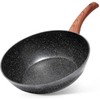 Keptuvė wok Vilde Juodas&amp;Wood 28 cm
