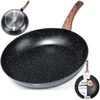 Keptuvė Vilde Juodas&amp;Wood 32 cm su granitine danga