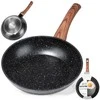 Keptuvė Vilde Juodas&amp;Wood 20 cm su granitine danga