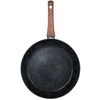 Keptuvė Vilde Juodas&amp;Wood 28 cm aliuminė su granitine danga