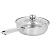 Keptuvė plieninė ze stali nierdzewnej su dangteliu gili indukcija 20 cm BRUNBESTE BB-2220