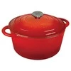 King Hoff Puodas su pokrywą żeliwo śr.24cm 4l raudona kinghoff