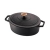 Berlinger Haus Emaliuotas ketaus puodas / troškintuvas BerlingerHaus 5,56L | 30x22x12cm (ovalinis) | Strong Mold BH/6518