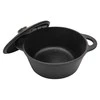 King Hoff Puodas Puodas su dangčiu, ketaus, 24 cm skersmens, 4 l, juodas, „Kinghoff“