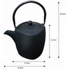 Zaparzacz Ketaus infuzorius, juodas, 0,9 l „Kinghoff“