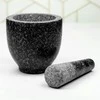 King Hoff Moździerz Skiedinio, granito rinkinys po 2, skersmuo 15,5 cm kinghoff