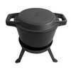 King Hoff KingHoff KOCIOŁEK ŻELIWNY MYŚLIWSKI 10L Z PATELNIĄ GRILL 2 W 1 KINGHOFF KH-1734