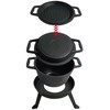 King Hoff KingHoff KOCIOŁEK ŻELIWNY MYŚLIWSKI 10L Z PATELNIĄ GRILL 2 W 1 KINGHOFF KH-1734