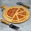 King Hoff Deska „Kinghoff“ bambukinė picos serviravimo lenta, 35 cm skersmens