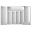 Organizer Bambukinis stalčių organizatorius, baltas, 52x31,5x5, kinghoff