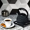 King Hoff Virdulys, Virdulys su sieteliu, plieno, 1,2 l, juodo marmuro, Kinghoff