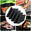 KOMPLET 4 MAT DO GRILLA BBQ 40 X 30 CM MATY NIEPRZYWIERAJĄCE PTFE BRUNBESTE BB-3367