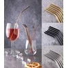 KOMPLET METALOWYCH SŁOMEK DO PICIA 6 ELEMENTÓW BERLINGER HAUS Juodas Sidabrinis BH-2984