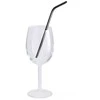 KOMPLET METALOWYCH SŁOMEK DO PICIA 6 ELEMENTÓW BERLINGER HAUS Juodas Sidabrinis BH-2984