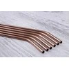 KOMPLET METALOWYCH SŁOMEK DO PICIA 6 ELEMENTÓW BERLINGER HAUS ROSE GOLD BH-2982