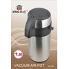 King Hoff Stalo termosas su pompa, plienas, 3 l, Kinghoff