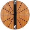 Excellent Houseware Sieninis laikrodis 60 cm rudas MDF