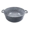 Puodas Aliuminio puodas, pilkas marmuras, 28 cm skersmuo, 6,8 l, Klausberg
