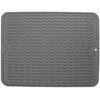 Lumarko Vaatdroogmat Rubber Grijs 40x30,5 cm - Schotel Droogmat Droogmat voor Aanrecht