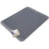 Lumarko Vaatdroogmat Rubber Grijs 40x30,5 cm - Schotel Droogmat Droogmat voor Aanrecht