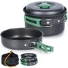 Redcliffs Camping-Kochgeschirrset Mehrzweck-Kochgeschirr Kochgeschirr für unterwegs aus Aliuminio 500 / 900 ml / 2-tlg.
