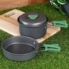 Redcliffs Camping-Kochgeschirrset Mehrzweck-Kochgeschirr Kochgeschirr für unterwegs aus Aliuminio 500 / 900 ml / 2-tlg.